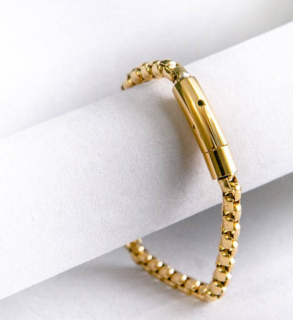 Box Bracelet - Gold