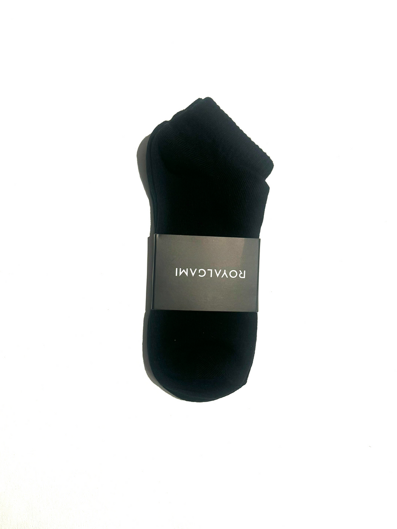 Royalgami Black Ankle Socks