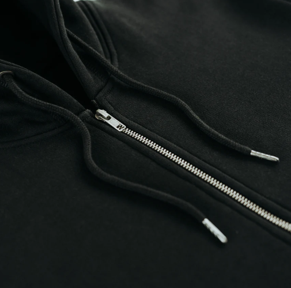 Royalgami Black Classic Zip-Up Hoodie