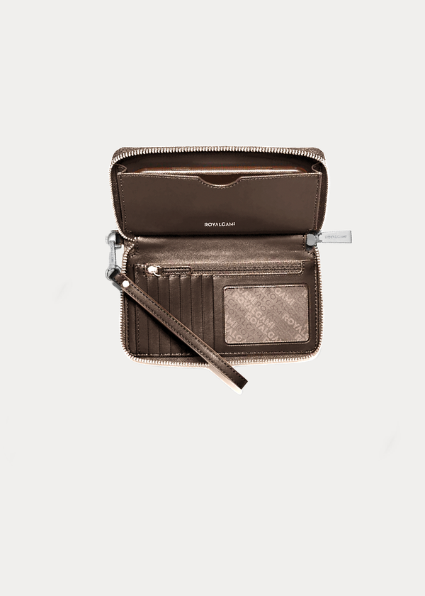 Royalgami Brown Leather Wristlet Clutch